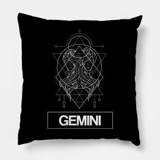 Gemini Zodiac Constellation Pillow