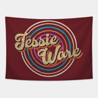 vintage circle line color Jessie Ware Tapestry