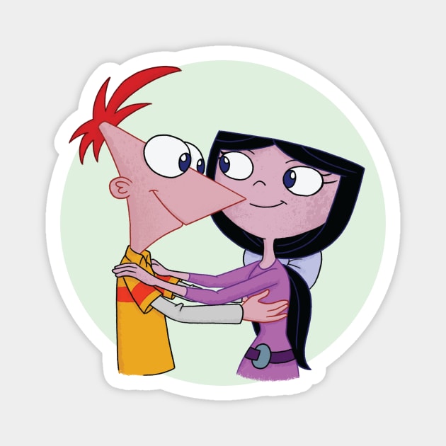 Phineas and Isabella Magnet by polliadesign