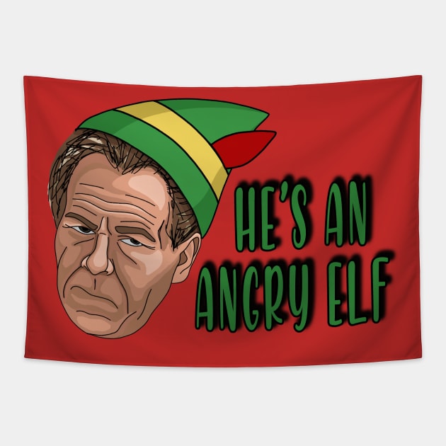 Angry Elf Tapestry by The Periodic Table Dancer 