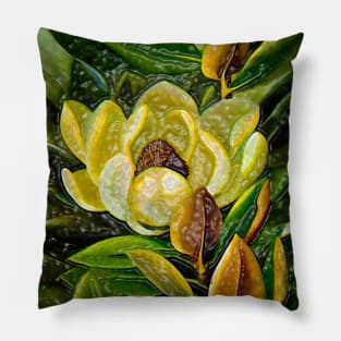 Magnolia flower Pillow