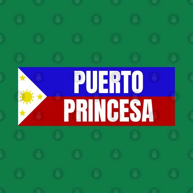 Puerto Princesa City Palawan in Philippines Flag by aybe7elf