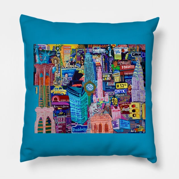 Gershwin's New York Pillow by SPINADELIC