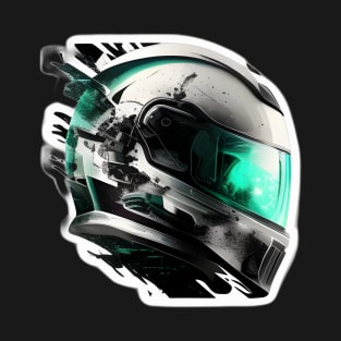 Cyberpunk Futuristic Helmet T-Shirt