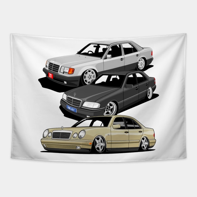 Mercedes Benz Tapestry by small alley co