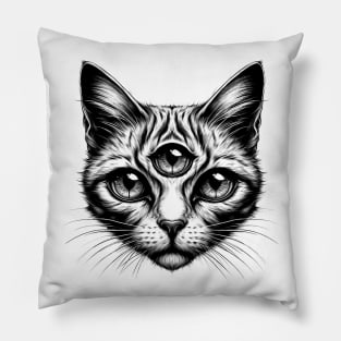 Purr-fectly Noir Pillow