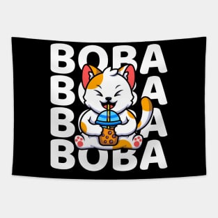 Boba Cat Tapestry