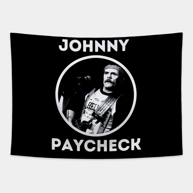 johnny paycheck Tapestry by claudia awes
