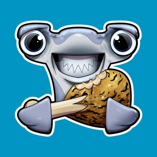 SNAX Hammerhead eating chicken T-Shirt