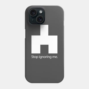 Black Mirror - White Bear "Stop Ignoring Me." Phone Case