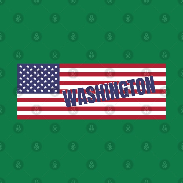 Washington DC State in American Flag by aybe7elf