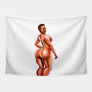 PIN UP GIRL CRUSH BIKINI Tapestry