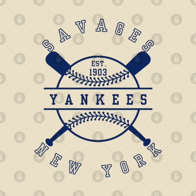 Yankees Savages Baseball Team by Alexander S.