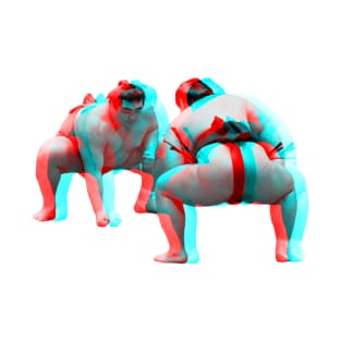 3D Sumo Wrestlers T-Shirt