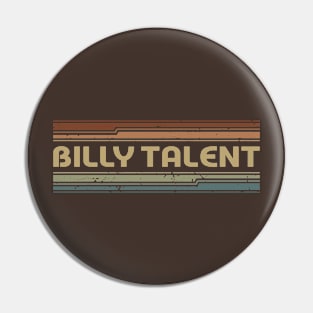 Billy Talent Retro Lines Pin