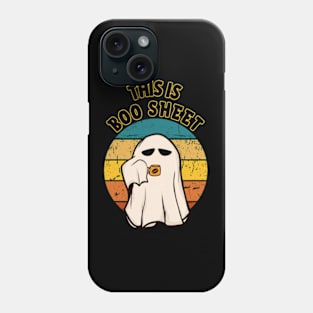 This Is Boo Sheet Retro Ghost Halloween Phone Case