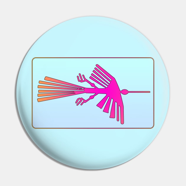 Nazca Condor Pink Pin by Erno