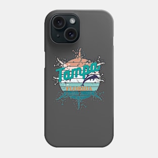 Tampa Florida Exploding Retro Vintage Sunset T-Shirt Phone Case