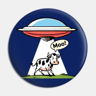 UFO Cow Abduction Pin