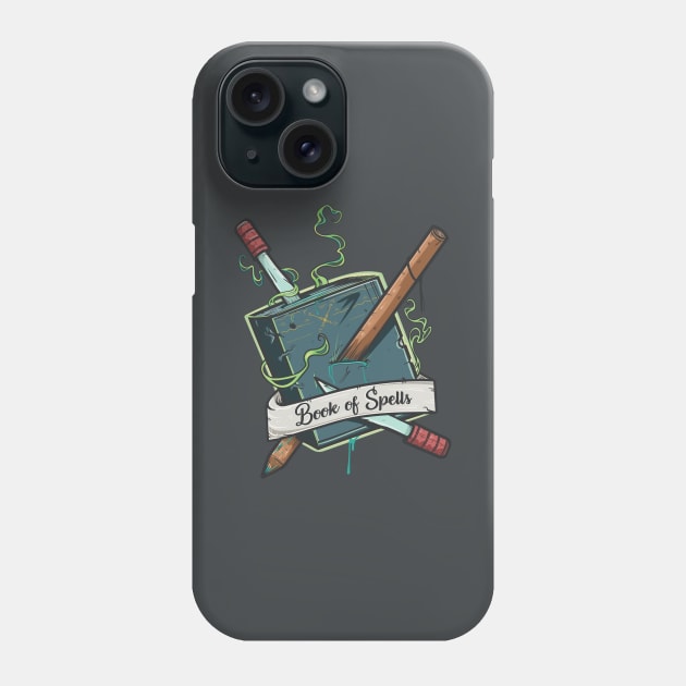 Book Of Spells Phone Case by Frajtgorski