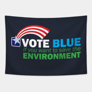 VOTE BLUE for the ENVIRONMENT Tapestry