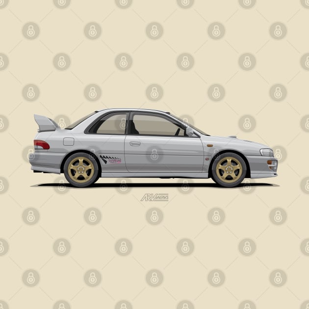 Impreza WRX Coupe (GC8F) Silver by ARVwerks