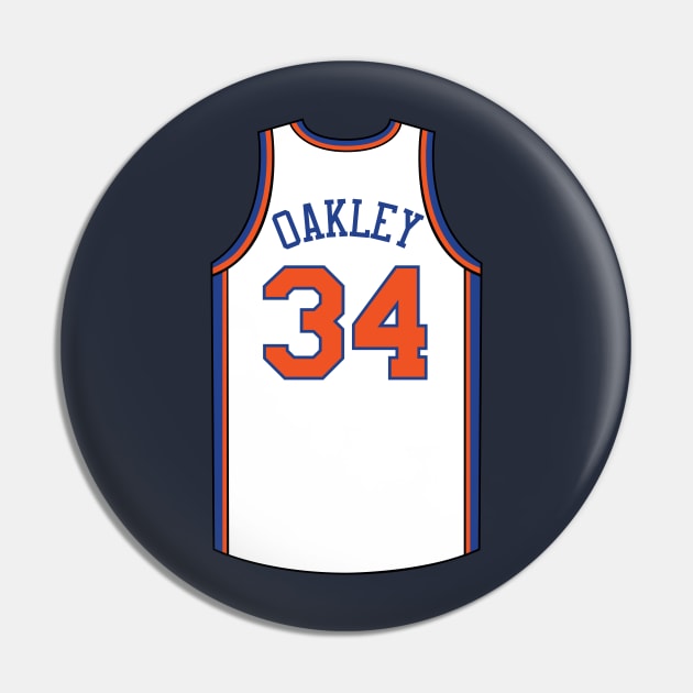 Charles Oakley New York Jersey Qiangy Pin by qiangdade