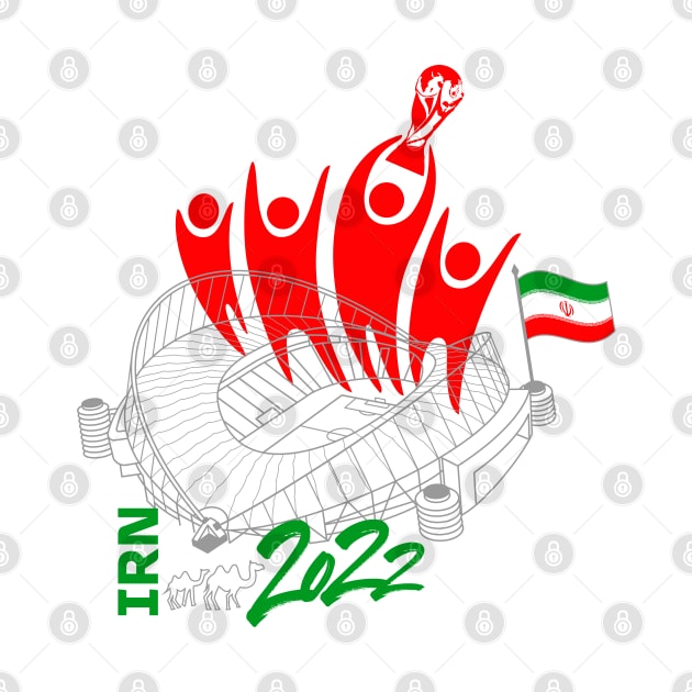Iran World Cup Soccer 2022 by DesignOfNations