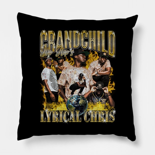 Hip Hop's Grandchild Lyrical Chris Pillow by iSoulated Designs