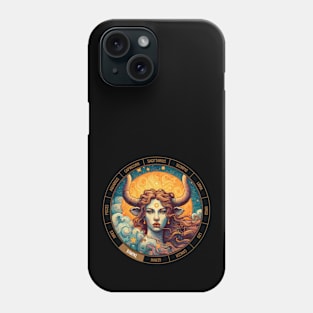 ZODIAC Taurus - Astrological TAURUS - TAURUS - ZODIAC sign - Van Gogh style - 10 Phone Case