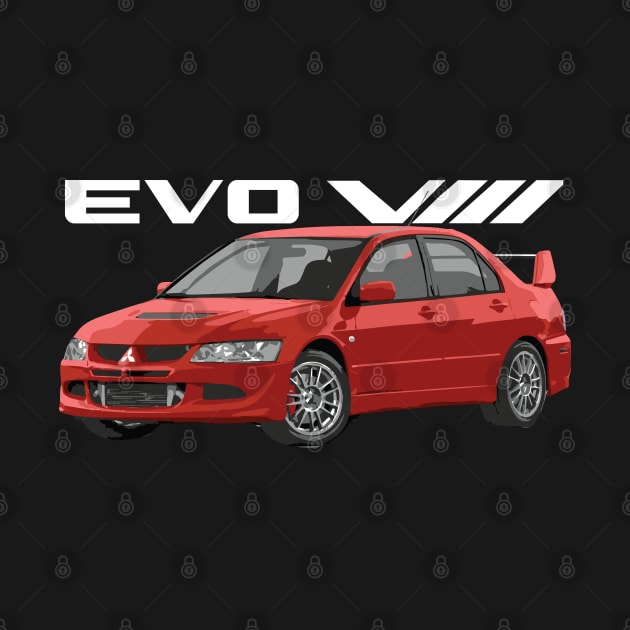 rally red evo 8 by cowtown_cowboy