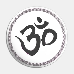 Spiritual Om Yoga Meditation Symbol Pin