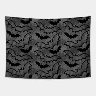 Flying Bats Vampire Dark Pattern Tapestry