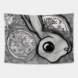 Rabbit with the flowers Tapestry