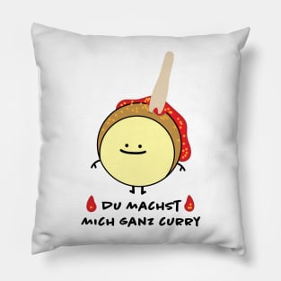 Funny currywurst Pillow