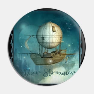 Awesome Steampunk Airship - Ether Streamer Pin