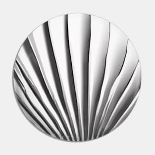 Silver Seashell Graphic Design No. 763 Pin