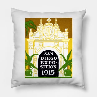 1915 San Diego California Expo Pillow