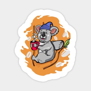 KOALA BEAR COFFEE TIME Magnet