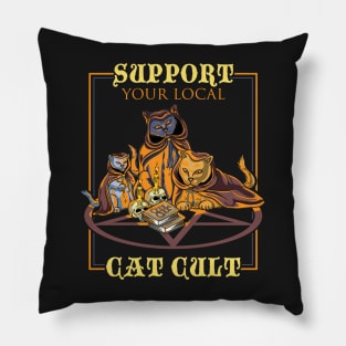 PASTEL GOTH / CAT CULT: Cat Cult Gift Pillow