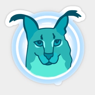 big floppa - caracal Sticker for Sale by faelarvae