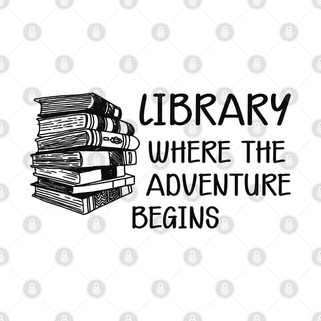 Library Where the adventure begins by KC Happy Shop