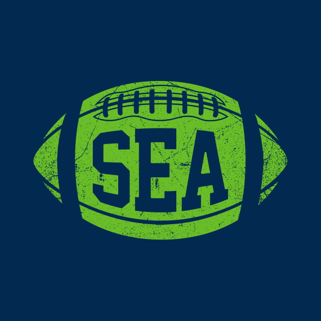 SEA Retro Football - Navy by KFig21