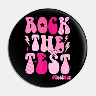 Retro Motivational Teacher Student Pink Pin