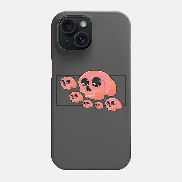 Skull Funny Phone Case by adichemonk