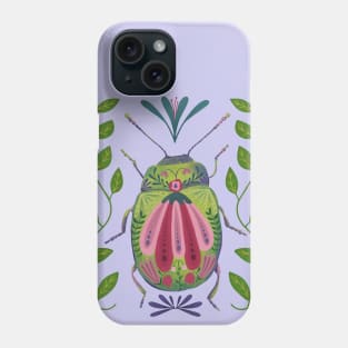 Pretty Insect with Flowers Phone Case