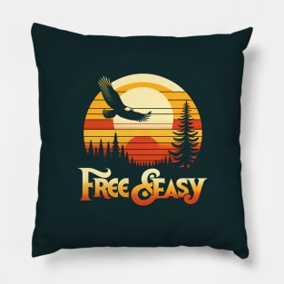 Retro Eagle Soaring Tee - "Free & Easy" Series Pillow