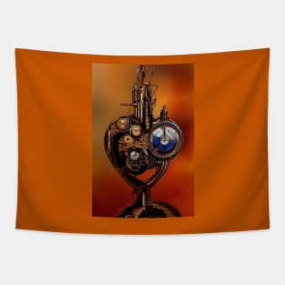 Steampunk mechanical heart Tapestry