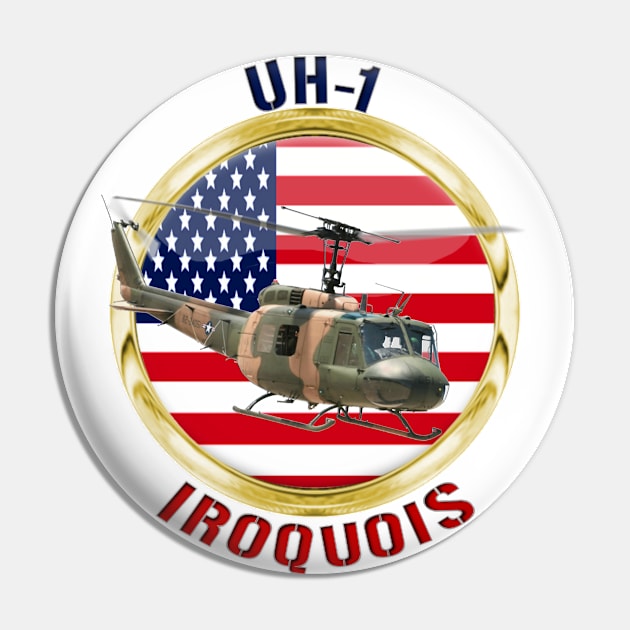 UH-1 Iroquois USA Pin by MilMerchant