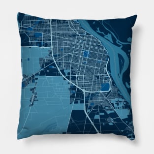 Rosario - Argentina Peace City Map Pillow